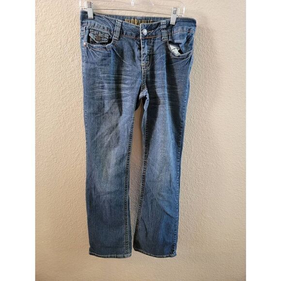 Hydraulic Womens Jeans Straight Leg Ankle Mid Rise Denim Blue Size 6 - Picture 1 of 4
